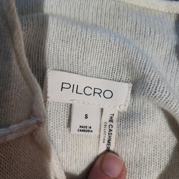 Rare Pilcro Alani Mock Neck Mystical Garden Cashmere Cream & Blue Sweater NWT S - Picture 11 of 12